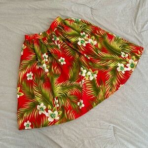 Tropical Floral Pinup Circle Skirt